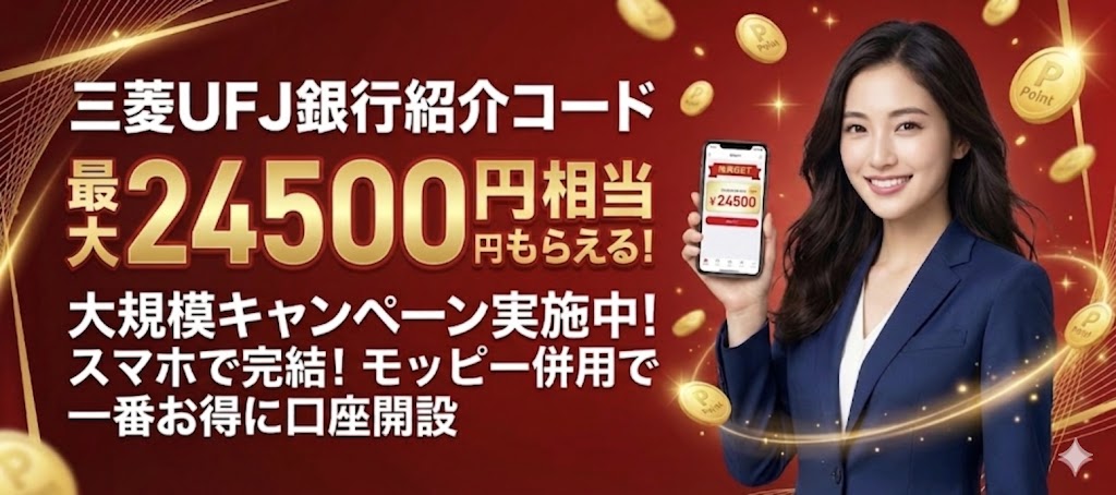 三菱UFJ銀行紹介コード・招待コード