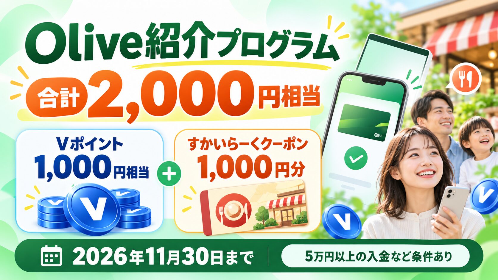 Olive最新キャンペーンは公式条件を確認